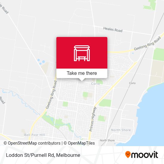 Loddon St/Purnell Rd map