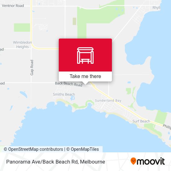 Panorama Ave/Back Beach Rd map