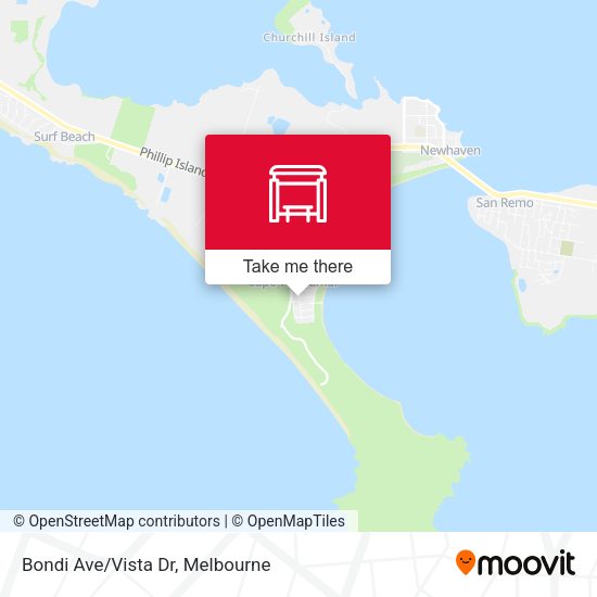 Bondi Ave/Vista Dr map