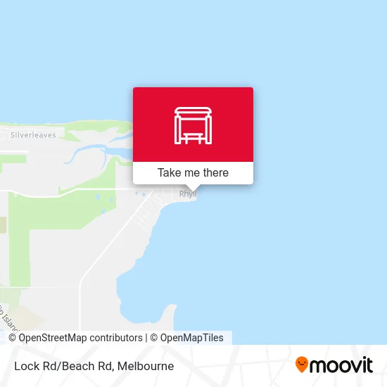 Mapa Lock Rd/Beach Rd