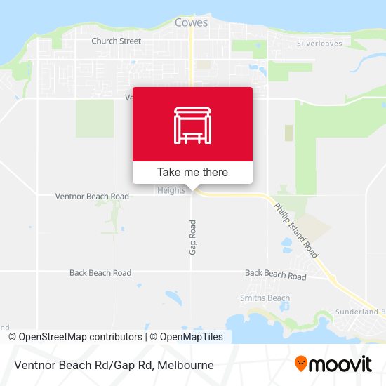 Ventnor Beach Rd/Gap Rd map
