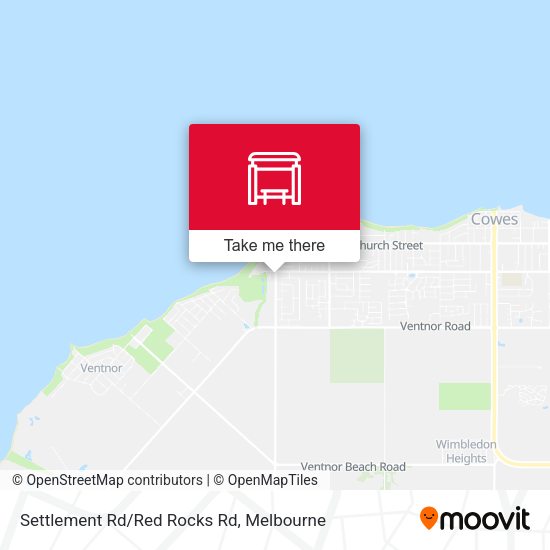 Settlement Rd/Red Rocks Rd map