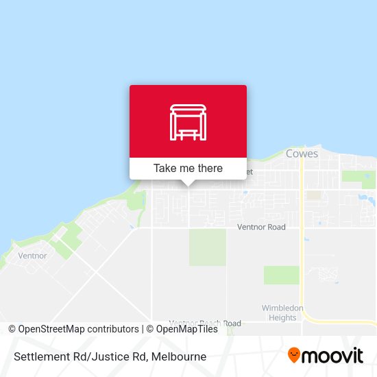 Settlement Rd/Justice Rd map