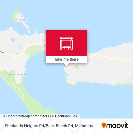 Shetlands Heights Rd / Back Beach Rd map