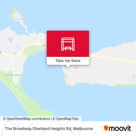 The Broadway / Shetland Heights Rd map
