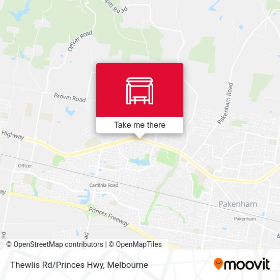Thewlis Rd/Princes Hwy map