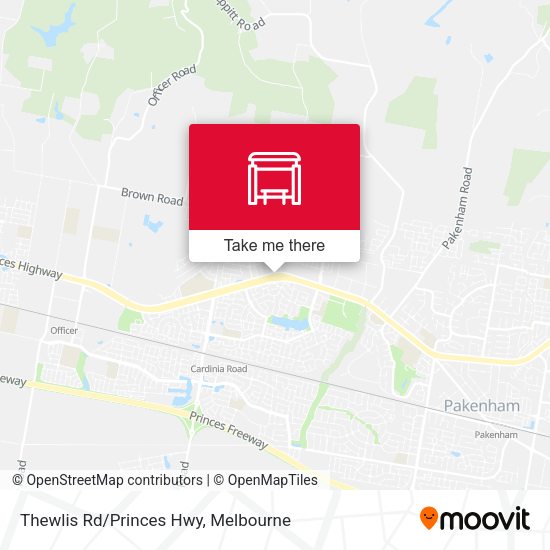 Thewlis Rd/Princes Hwy map