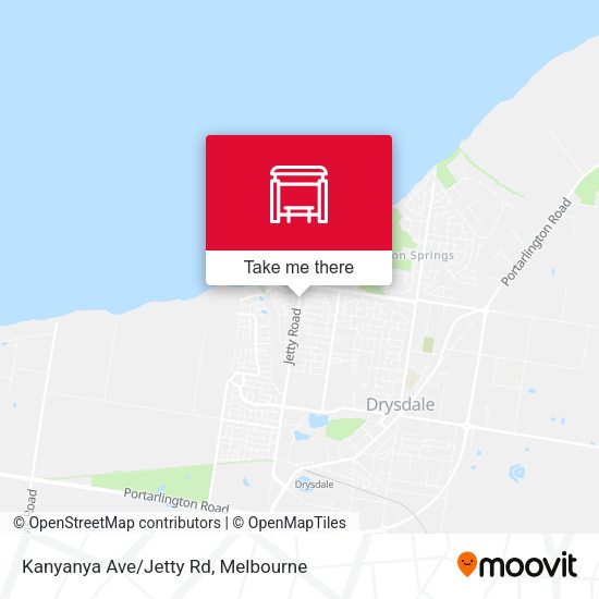 Kanyanya Ave/Jetty Rd map