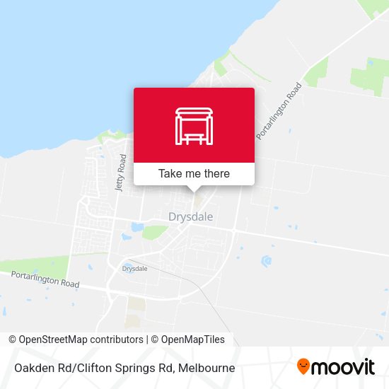 Oakden Rd/Clifton Springs Rd map