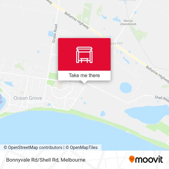 Mapa Bonnyvale Rd/Shell Rd