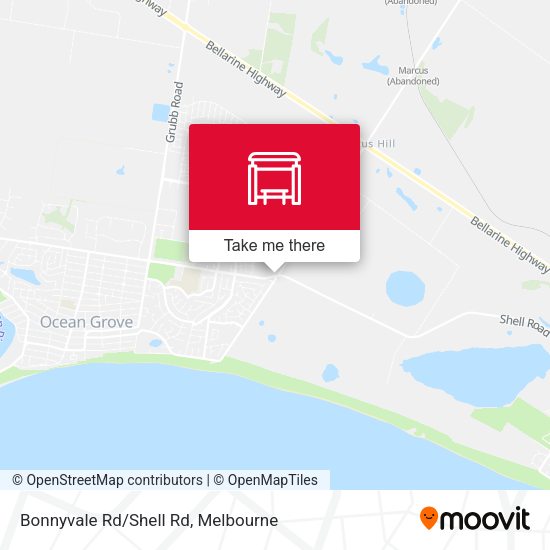 Bonnyvale Rd/Shell Rd map