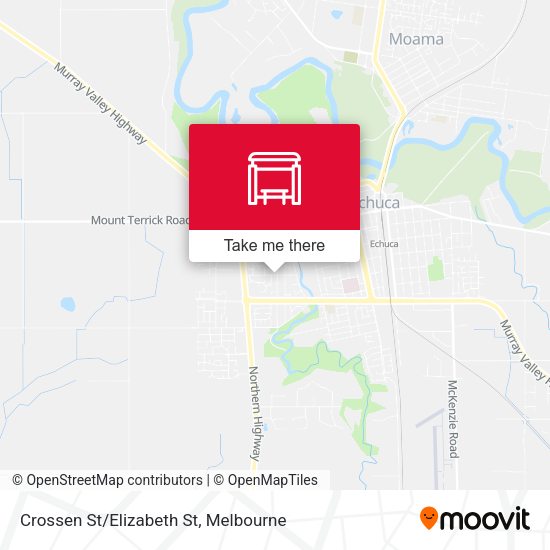 Crossen St/Elizabeth St map