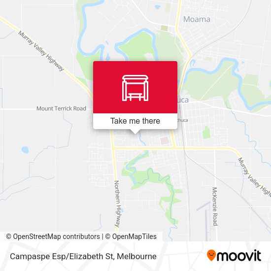 Campaspe Esp/Elizabeth St map