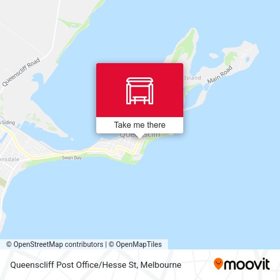 Queenscliff Post Office / Hesse St map