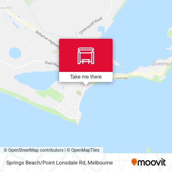 Springs Beach / Point Lonsdale Rd map
