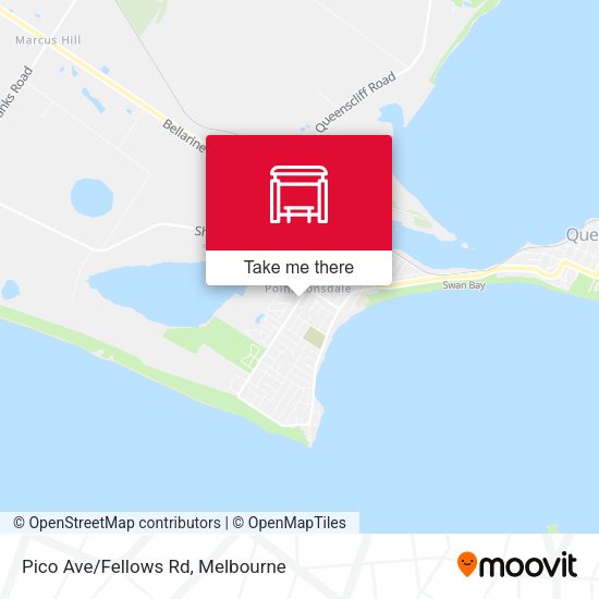 Pico Ave/Fellows Rd map