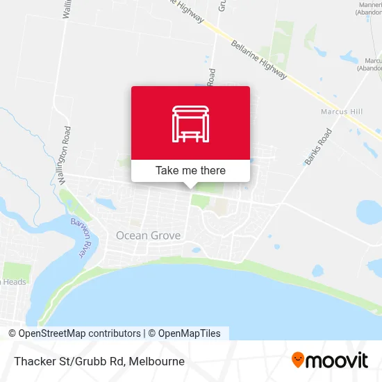 Mapa Thacker St/Grubb Rd