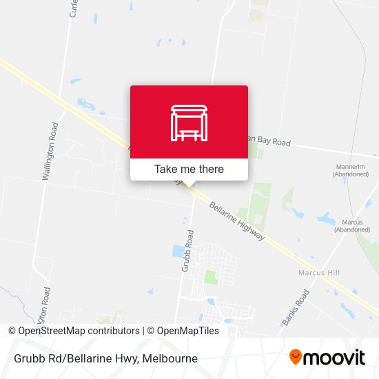 Grubb Rd/Bellarine Hwy map