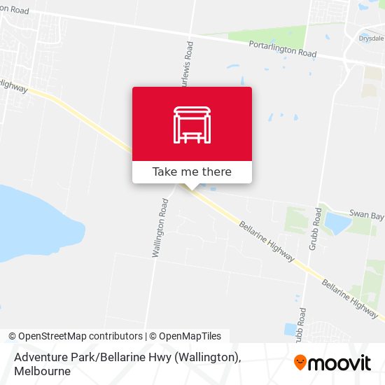 Mapa Adventure Park / Bellarine Hwy (Wallington)