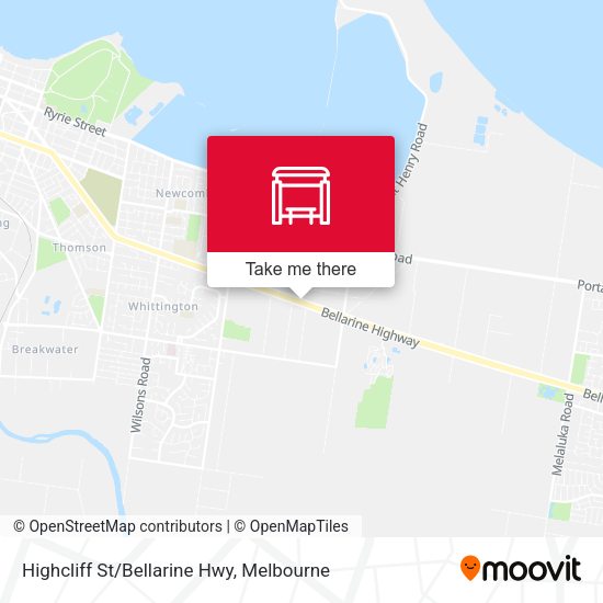 Highcliff St/Bellarine Hwy map