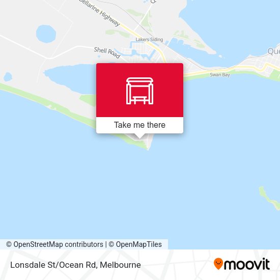 Lonsdale St/Ocean Rd map