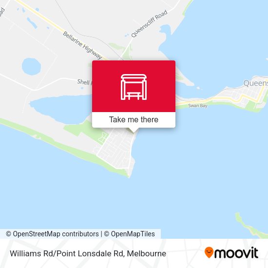 Williams Rd/Point Lonsdale Rd map