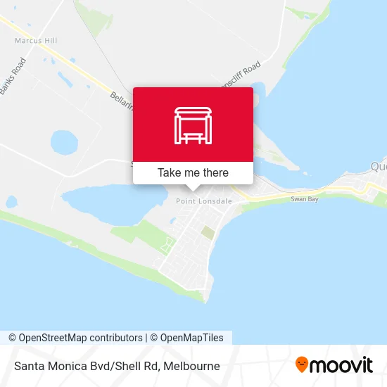 Mapa Santa Monica Bvd/Shell Rd