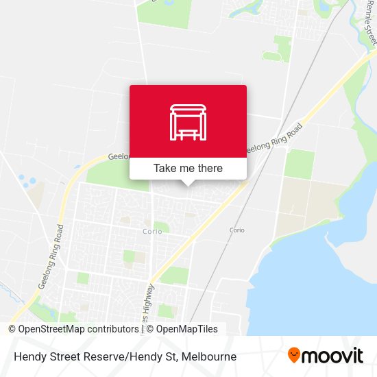 Hendy Street Reserve/Hendy St map