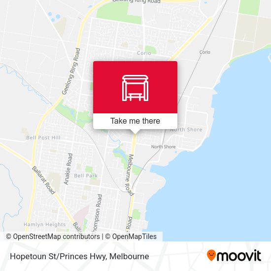 Hopetoun St/Princes Hwy map