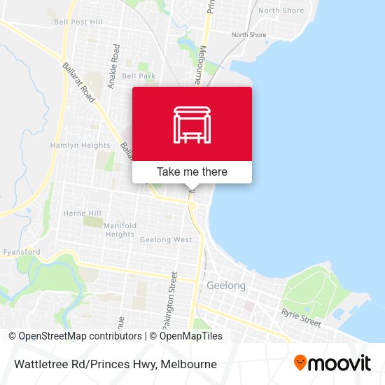 Wattletree Rd/Princes Hwy map