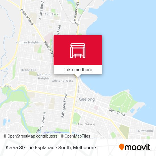 Keera St/The Esplanade South map