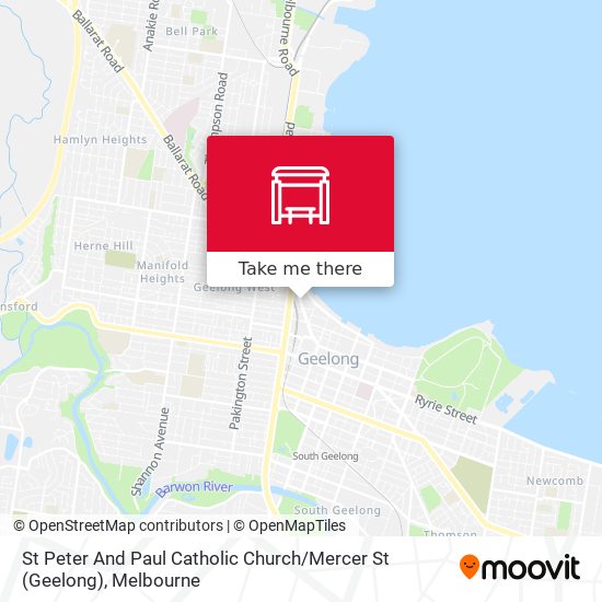 St Peter And Paul Catholic Church / Mercer St (Geelong) map