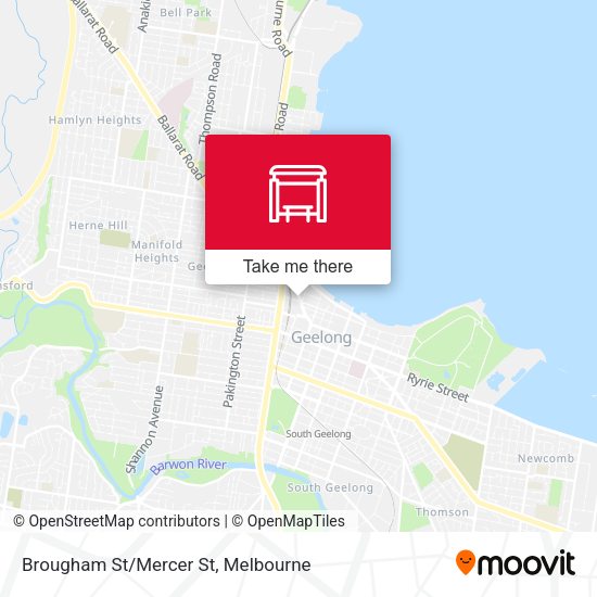 Brougham St/Mercer St map