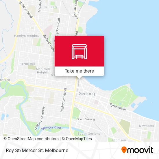 Mapa Roy St/Mercer St