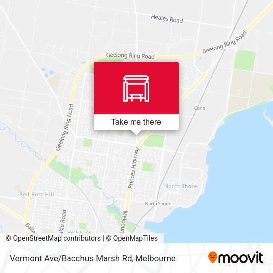 Vermont Ave/Bacchus Marsh Rd map