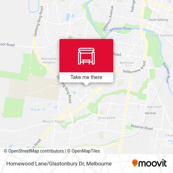 Homewood Lane/Glastonbury Dr map