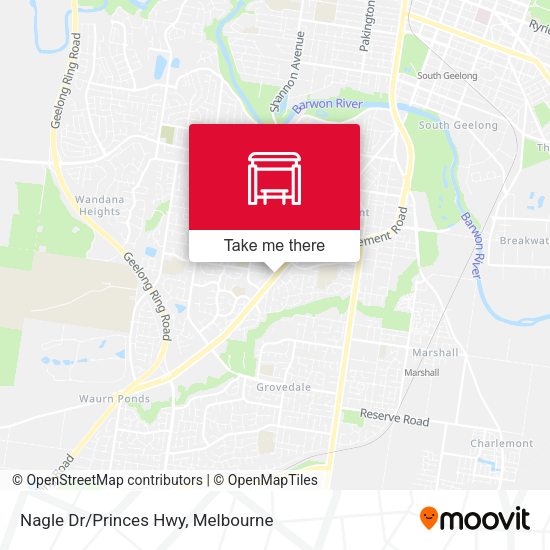 Nagle Dr/Princes Hwy map