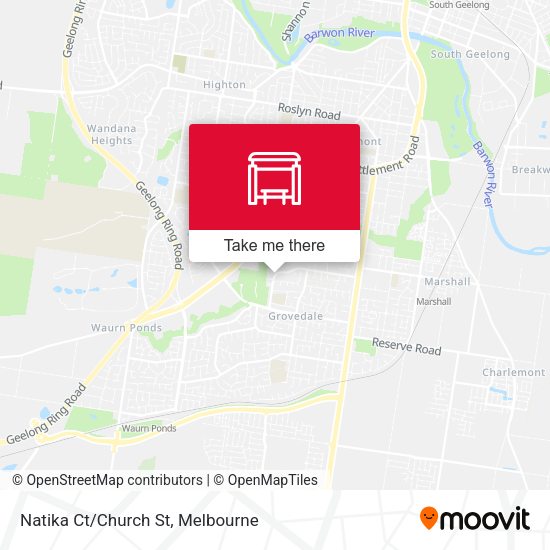 Natika Ct/Church St map