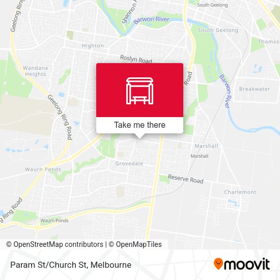 Param St/Church St map