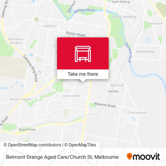 Belmont Grange Aged Care / Church St map