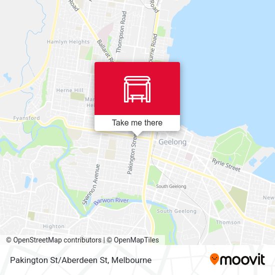 Pakington St/Aberdeen St map
