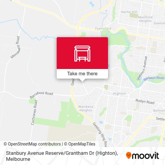 Stanbury Avenue Reserve / Grantham Dr (Highton) map