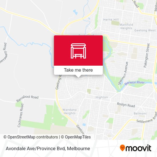 Avondale Ave/Province Bvd map