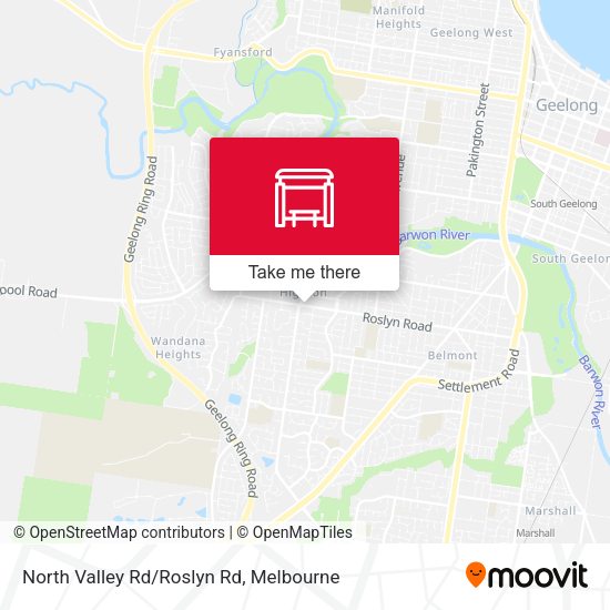 North Valley Rd/Roslyn Rd map