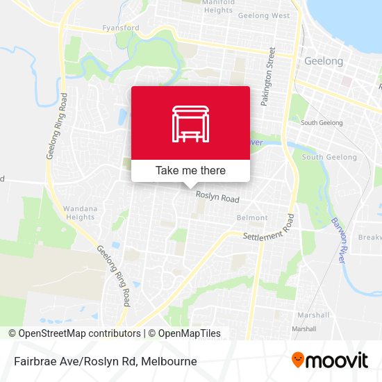 Fairbrae Ave/Roslyn Rd map