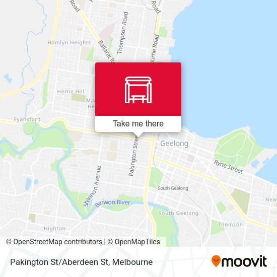 Pakington St/Aberdeen St map