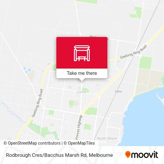 Rodbrough Cres / Bacchus Marsh Rd map