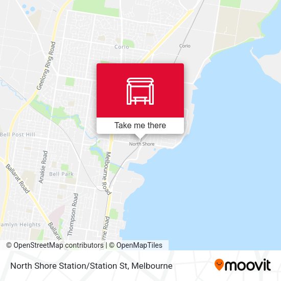 North Shore Station/Station St map