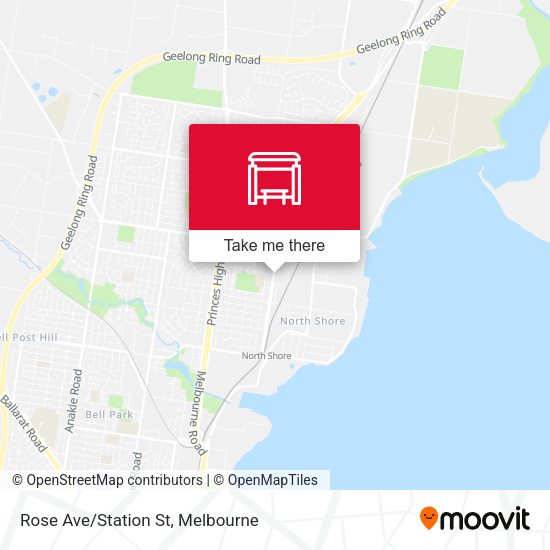 Rose Ave/Station St map