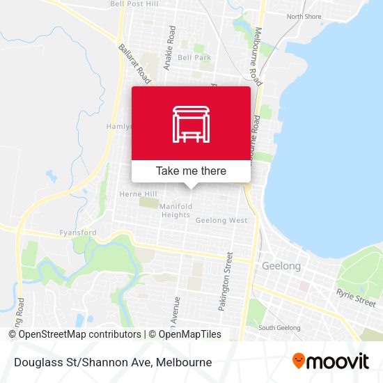 Douglass St/Shannon Ave map